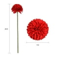 thumbnail image 3 of Eternal Blossom 10 PCS Artificial Flowers Chrysanthemum Ball Bouquet, Silk Floral Fake Long Stem Hydrangea Bouquet Suitable f or Home Garden Party Office Coffee House Decoration Wedding (Red), 3 of 7