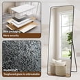 thumbnail image 5 of Mirstory 20" x 60" Rectangle Full Length Mirror with Stand Round Edge Floor Mirror, Black, 5 of 6
