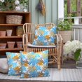 thumbnail image 5 of Outdoor Throw Pillow Covers 18\u201dx18\u201d, Decorative Pillow Covers for Patio Furniture, Modern Cushion Cases for Garden Couch Home Sofa Bed Office Chair, Pack of 2, Piermont Leaves Blue, 5 of 5