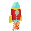 Rocket Ship Pinata For Outer Space Themed Party Supplies, 16.5 X 12.5 X 3 In