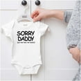 thumbnail image 5 of Sorry Daddy you have Two Bosses Now Romper Boys or Girls Infant Baby Brisco Brands NB, 5 of 6