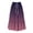 Purple, variant on YHAJDS Women Skirts Midi Length Gradient Print Long Skirt With Pockets Elastic Waist Drawstring A Line
