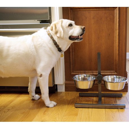 Photo 1 of *SEE NOTES* Iconic Pet Adjustable Stainless Steel Pet Double Diner For Dog, 8 Cup