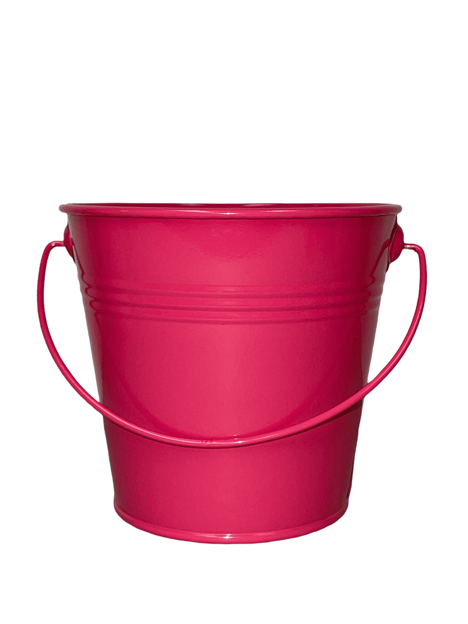 6-Pack Colorful Small Metal Buckets with Handles for The Beach