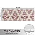 thumbnail image 5 of Kitchen Rugs Sets Of 2,Beige Geometric Diamond Striped Pattern Anti Fatigue Kitchen Mat Rugs Non Slip Washable,Decorative Kitchen Floor Mats for Kitchen,Sink,Laundry,17"X47", 5 of 5