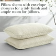thumbnail image 6 of Southshore Fine Linens Oversized Quilt Bedding Set lightweight, prewash fabric soft coverlet bedspread 2-Piece with One matching sham (68 in wide x 98 in long), Chevron Alabaster, Twin / Twin XL, 6 of 9