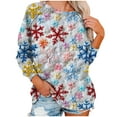 thumbnail image 6 of Enjoytime Christmas Women Crewneck Sweatshirts Oversized Long Sleeve Casual Sweatshirt Soft Pullover Shirts Tops Fall Winter Women Clothing Trendy 2025, 6 of 6