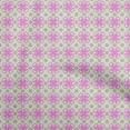 thumbnail image 1 of oneOone Rayon Pink Fabric Geometric Tile Traditional Sewing Material Print Fabric By The Yard 56 Inch Wide, 1 of 4