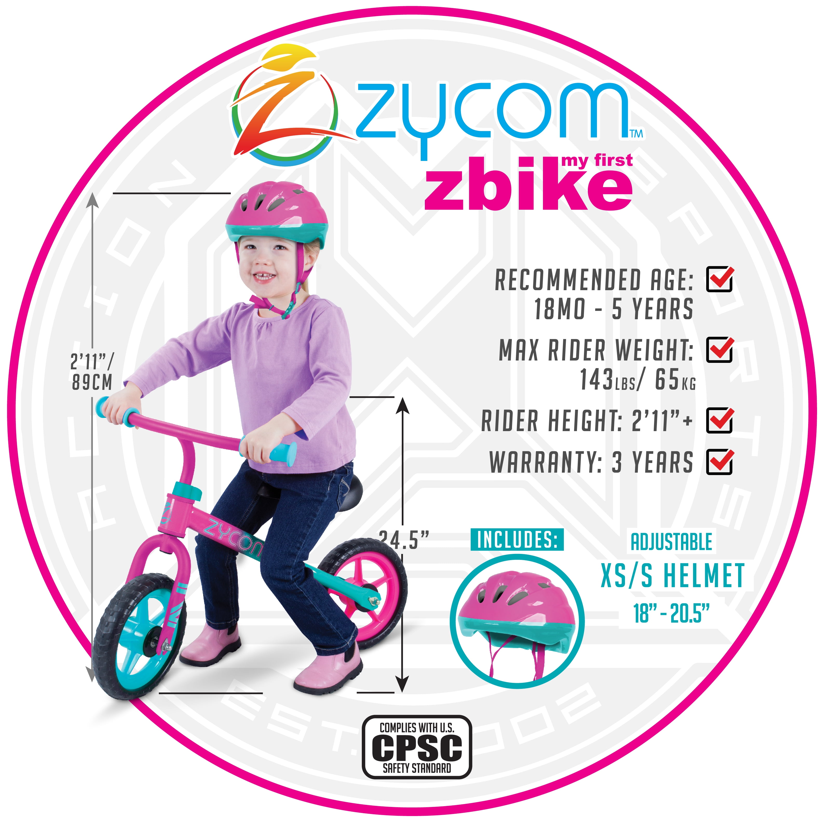 zycom my 1st bike pink