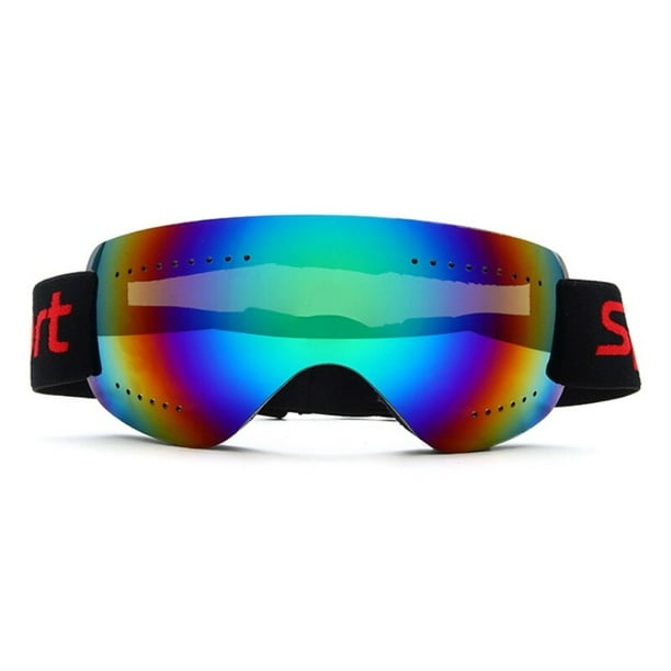 Frameless Skiing Snowboard Goggles Anti Fog UV Protection Adjustable