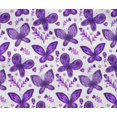 thumbnail image 4 of oneOone Coton Flex Tissu Violet Insecte & Floral Plume Robe Tissu Tissu Imprimé par la Cour 40 Pouces de Large, 4 of 4