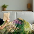 thumbnail image 3 of Landscape Soft Flannel Fleece Blanket, Blurry Spring Park View with Walkway Colorful Flower Trees Garden Idyllic Scenery, Cozy Plush for Indoor and Outdoor Use, 60" x 80", Multicolor, by Ambesonne, 3 of 5
