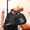 thumbnail image 3 of Sac à Dos Imperméable Pliable pour Animaux avec Maille 4 Côtés et 3 Points d'Entrée, Sangles Réglables, Polyester Résistant aux Rayures, Design de Voyage pour Chiens/chats jusqu'à 8 Chats - Noir, Taille m, 3 of 6