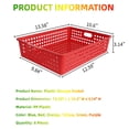 thumbnail image 2 of 6 Pack Colorful Classroom Paper Baskets  Organizing Desk Tray For A4 Papers Storage Plastic Bins Turn In Trays Teachers And Students Office Room (bright Color), 2 of 9