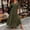 Army Green, variant on SAKMAL Summer Dresses for Women Maxi Plus Size Formal Tiered Flowy Bell Sleeve V-Neck Short Sleeve Womens Long A-Line Dress,Yellow,2XL