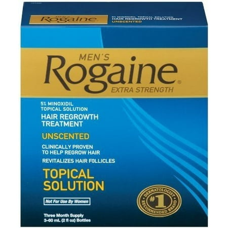 Rogaine for Men, HairRegrowth Treatment Economy Pack-All New Value Size Pack - Extra Strength Formula-Three Month (Best Rogaine To Use)