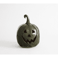 thumbnail image 3 of YATingW Handmade Dark Green Jack Halloween Pumpkin Lantern , Hollow Face Pumpkin Light, Porch Mantel Farmhouse Halloween Fall Table Decor，Halloween Indoor Decor & Fall Decorations for Home, 3 of 8