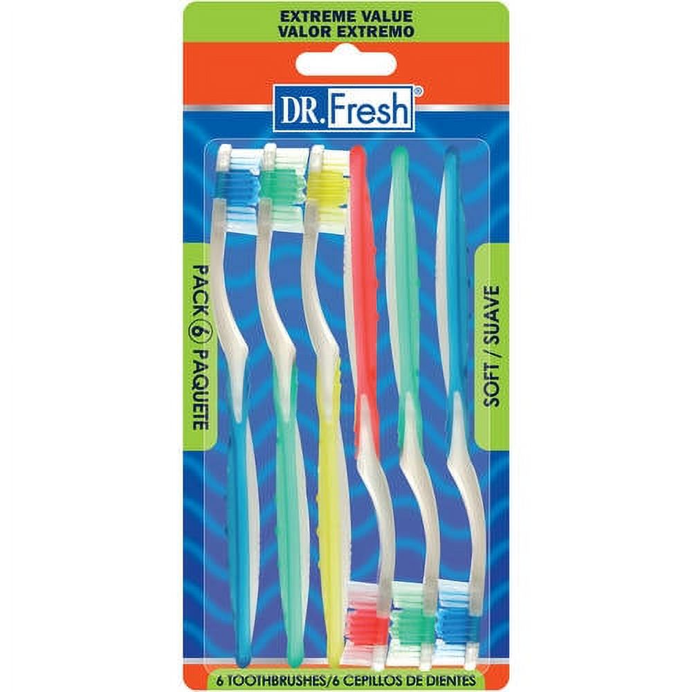 Dr. Fresh Toothbrushes, Soft, 6 ct - image 4 of 5