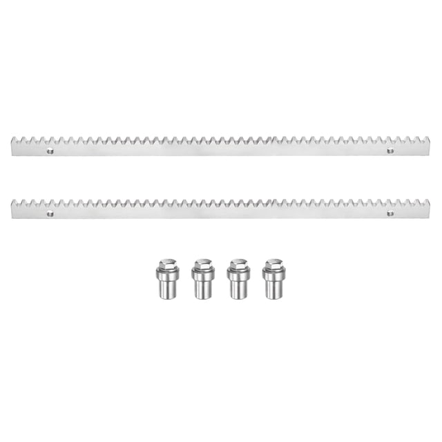 Uxcell Steel Gear Rack, 2 Pack Total 3.3 ft Heavy Duty Reinforced Rack with Mounting Hardware Straight Gear