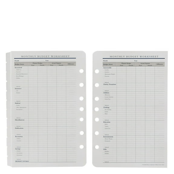 FranklinCovey Financial Plans Pack (Classic Size)