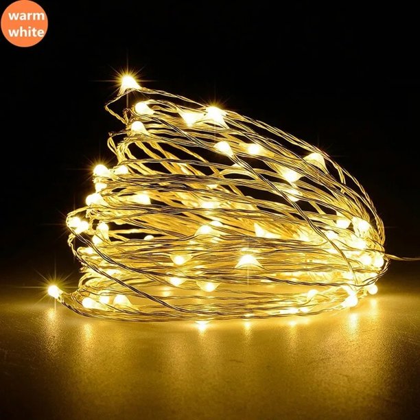 Cadena de luces LED de alambre de cobre, iluminación de vacaciones, guirnalda de hadas para árboles de navidad, decoración de fiesta de boda, feliz navidad, 2M, 3M, 4M, 5M