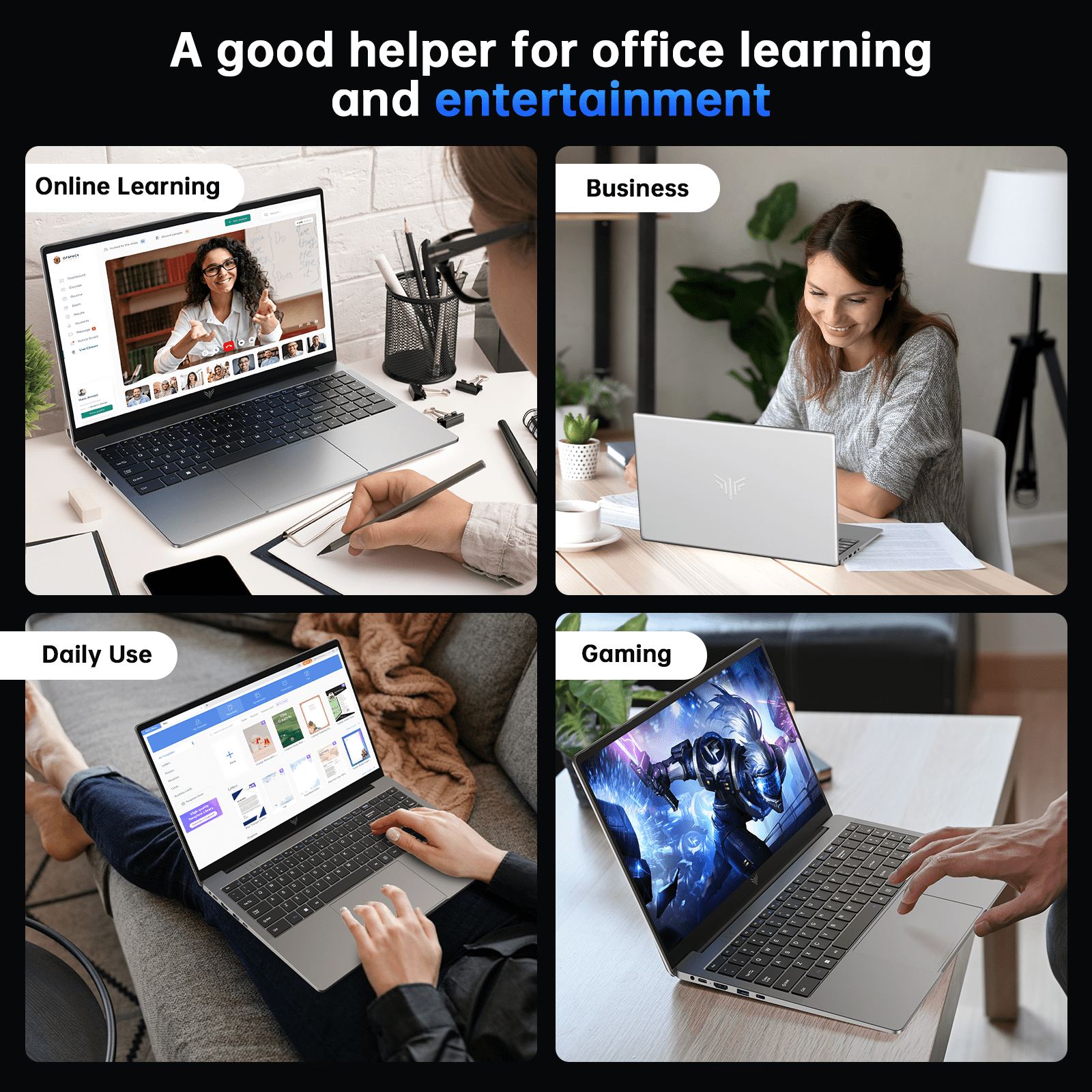 Laptop 15.6 FHD 16GB 512GB Intel Quad-Core 12th Alder Lake