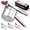 Red, variant on 15oz Potato Ricer,Long Handle Heavy Duty Stainless Steel Potato Masher Kitchen Tool, Press and Mash Kitchen Gadget For Perfect Mashed Potatoes