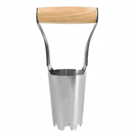 Berry&Bird Stainless Steel Garden Bulb Planter 4in Depth Mark Digging Transplanter Tool