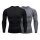 thumbnail image 1 of 2pcs Playera De Licra Deportiva Para Hombre Compresión Gym, 1 of 8