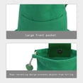 thumbnail image 4 of Outdoor Foraging Bag Leather Waxed Canvas Foraging Pouch Leather Belt Pouch Fruit Picking Bag For Camping Outdoor Waist Hanging Tool Bag, Storage Bag, Large Storage Basket, 4 of 5