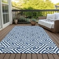 thumbnail image 6 of Addison Rugs Chantille Indoor/Outdoor Transitional Geometric Blue Washable Rectangle Rug, 2'6" x 3'10", 6 of 6
