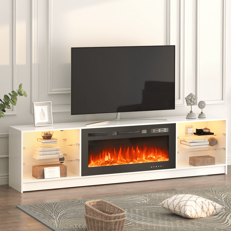 Yoleny Fireplace Tv Stand With 40