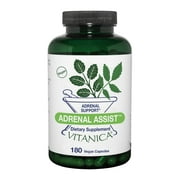 Vitanica Adrenal Assist, Adrenal Support, Vegan, 180 Count