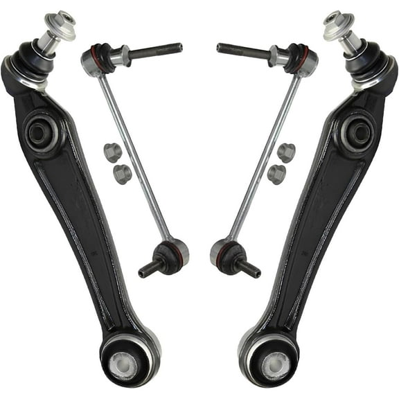 Detroit Axle - Front End Control Arms Kit for 2014-2018 BMW X5 2015-2019 X6, 2 Lower Rearward Control Arms with Ball Joints 2 Sway Bar Links 2016 2017 Replacement