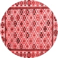 thumbnail image 1 of Ahgly Company Indoor Round Abstract Red Modern Area Rugs, 7' Round, 1 of 4