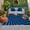 Blue, Black, Navy, variant on Black White Outdoor Rug for Patio/Deck/Porch, Non-Slip Large Area Rug 4 x 6 Ft, Farmhouse Striped Spiral Vortex Abstract Indoor Outdoor Rugs Washable Area Rugs, Reversible Camping Rug Carpet Runner