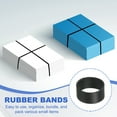 thumbnail image 4 of Uxcell Silicone Rubber Bands Cable Ties, Flat Rubber Elastic Bands for Office Supplies Home Cord Wrapping Black 0.4", 4 of 7