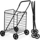 thumbnail image 2 of Carro de Compra Plegable Ligero Grande Costway Capacidad de 45 kg Portátil para Lavandería 57 x 58 x 91cm Negro, 2 of 10