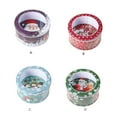 thumbnail image 3 of Yuarrent Caja de dulces de Navidad con cubierta transparente, latas de galletas vacías con estampado de Metal, contenedores de decoración, de Kits de decoración para fiestas Violeta, 3 of 6