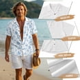 thumbnail image 6 of FOR U DESIGNS Tropical Palm Tree Monstera Print Couples Matching Outfits Hawaiian Linen-Look Women Sleeveless Maxi Dress or Men Button Down Shirt His and Hers Matching Set, 6 of 7