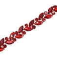 thumbnail image 1 of Uxcell 1-Pack 1 Yarda 14 mm Cadena de Strass de Cristal Cierra Ojo de Caballo para Manualidades/Ropa [Rojo], 1 of 7