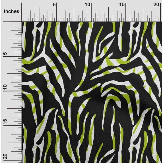 oneOone Cotton Cambric Light Green Fabric Skins Animal Sewing Craft Projects Fabric Prints By Yard 56 Inch Wide