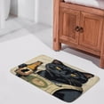 thumbnail image 5 of Funny Black Cat Print Bathroom Rugs Mat Cute Cat & Beer Bath Rugs Water Absorbent Non Slip Shower Mat Soft Microfiber Cute Bath Mats for Bathroom Decor 16"x24", 5 of 8