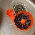 thumbnail image 4 of 1 Pc 3D Printed Automatic Fruit Washer Bowl with Strainer Portable Fruit Washing Spinner Bowls Draining Fruits and Veggies Cleaner Device Multipurpose Rinse Basket for Kitchen, 5.51"x4.33", Orange, 4 of 5