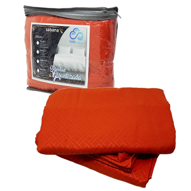 Sabanas Queen Size Microfibra Amplias Con Relieve Diseño Elegante Nubisuave Liso Textura Suave