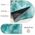 thumbnail image 6 of Ocean Waves Round Area Rug 6Ft Washable Circle Rugs for Bathroom Office, Abstract Turquoise Summer Beach Water Non-Slip Carpet Floor Mats Indoor Outdoor Carpet Runner Aesthetic Home Decor, 6 of 8