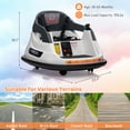 thumbnail image 2 of Electric Ride On Toddler Bumper Car, 12V Kids Bumper Car, Realistic 360° Spin, Parental Remote Control, Led Lights, Indoor & Outdoor Fun for 18+ Months Kids, 2 of 7