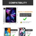 thumbnail image 2 of DTTO Case for iPad Pro 11 Inch 2nd/3rd/4th Generation 2022/2021/2020/2018,Ultra Lightweight Smart Trifold Stand with TPU Soft Back Cover,Also Fit iPad Air 5/iPad Air 4 [Auto Sleep/Wake], Black, 2 of 7
