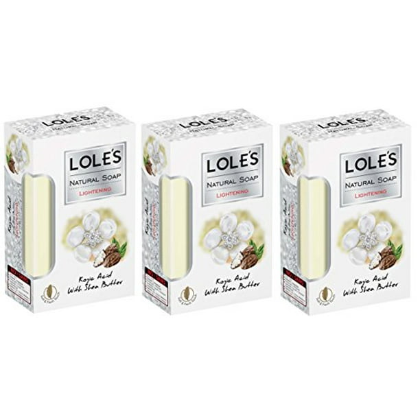 Lole S Luxury Pure Natural Soap Kojic Acid With Shea Butter Skin Lightening Face And Body Care With Vitamin E 100 Vegetable Loles Pack Of 3 5 2 Oz Ea Walmart Com Walmart Com