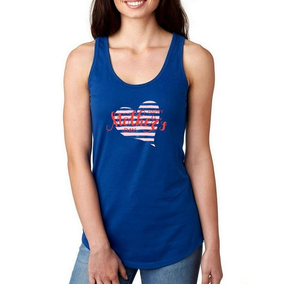 Heart Happy Mother's Day Racerback Tank Women -Image by Shutterstock, Female Medium